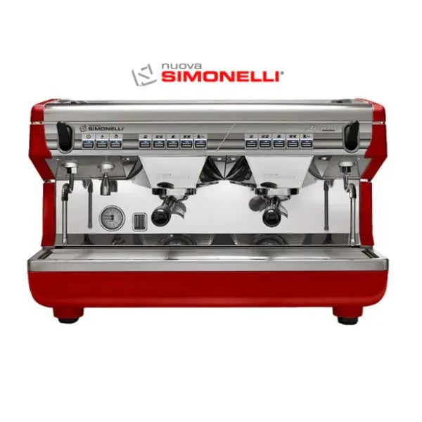 Nuova Simonelli OEM Professional Commercial Espresso Machine (Two Heads) - Black \White \Red