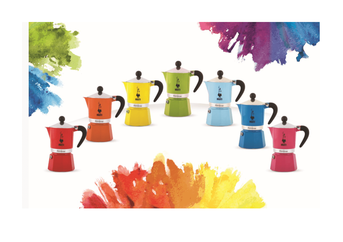 Bialetti Moka Rainbow 3 Cup Coffee Maker