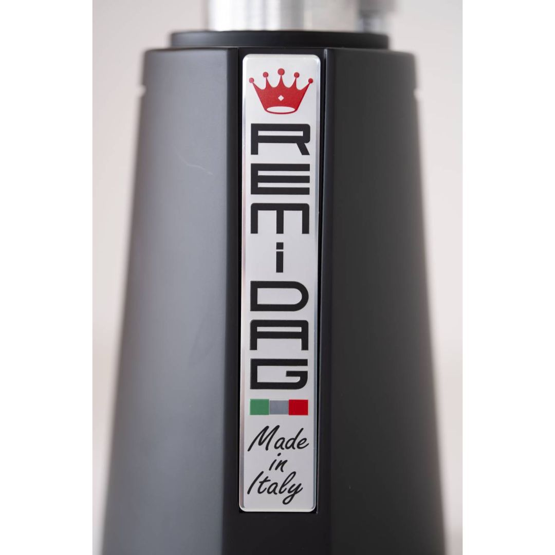 مطحنة قهوة احترافية Remidag ON DEMAND mst 64P EV تعمل باللمس بالكامل باللون الأسود