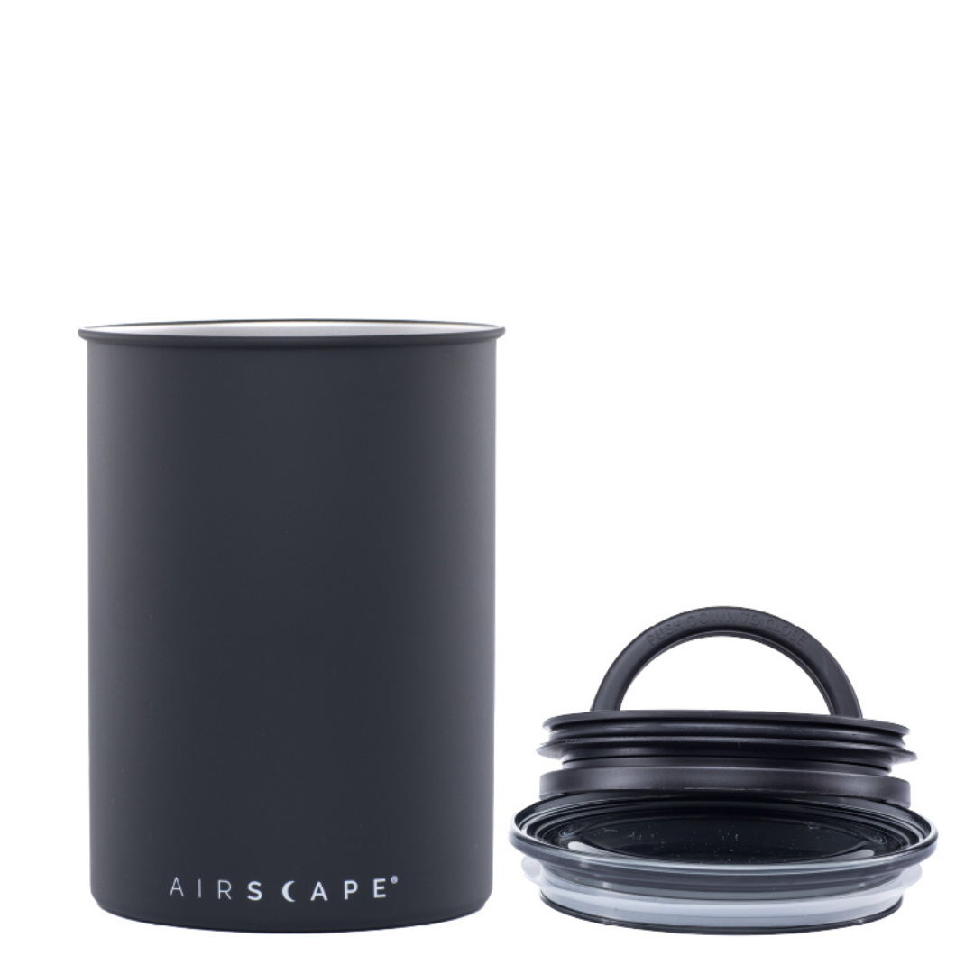 Airscape Matte Black Sealed Coffee Bean Storage Container 500g