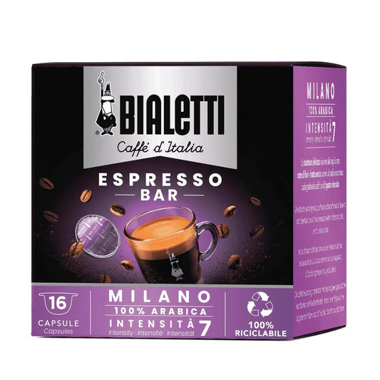 Bialetti Milano coffee capsules for Bialetti capsule machines 16 units