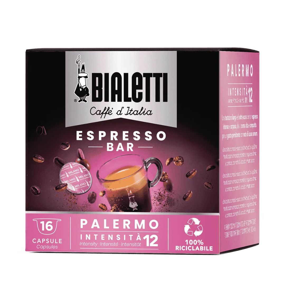 Bialetti Palermo coffee capsules for Bialetti capsule machines 16 units