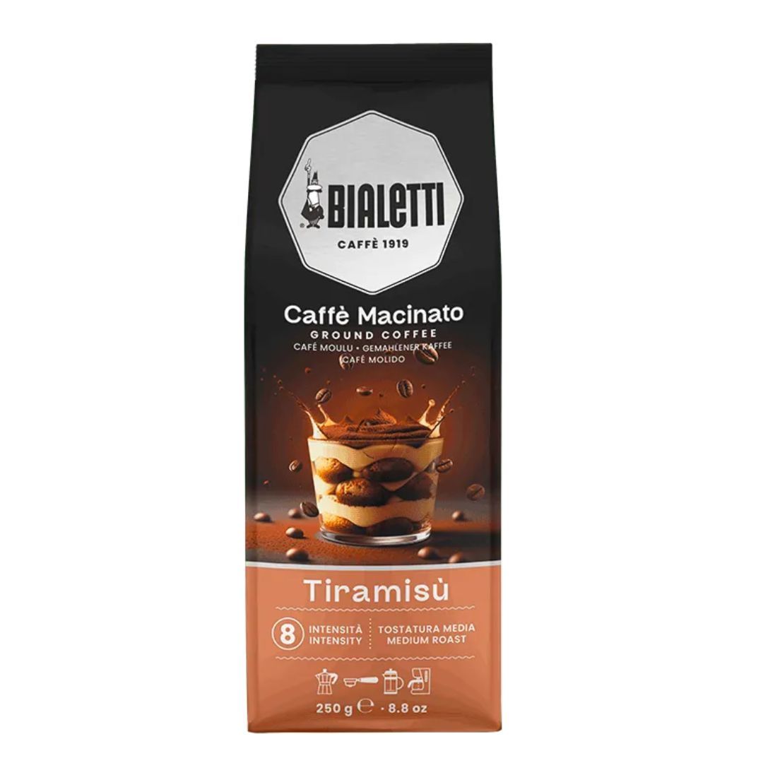 Bialetti Perfetto Moka Tiramisù ground coffee 250 grams