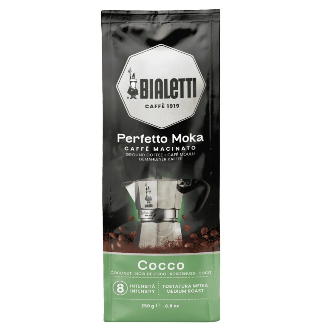 Bialetti Perfetto Moka Coco ground coffee for the machine 250 grams