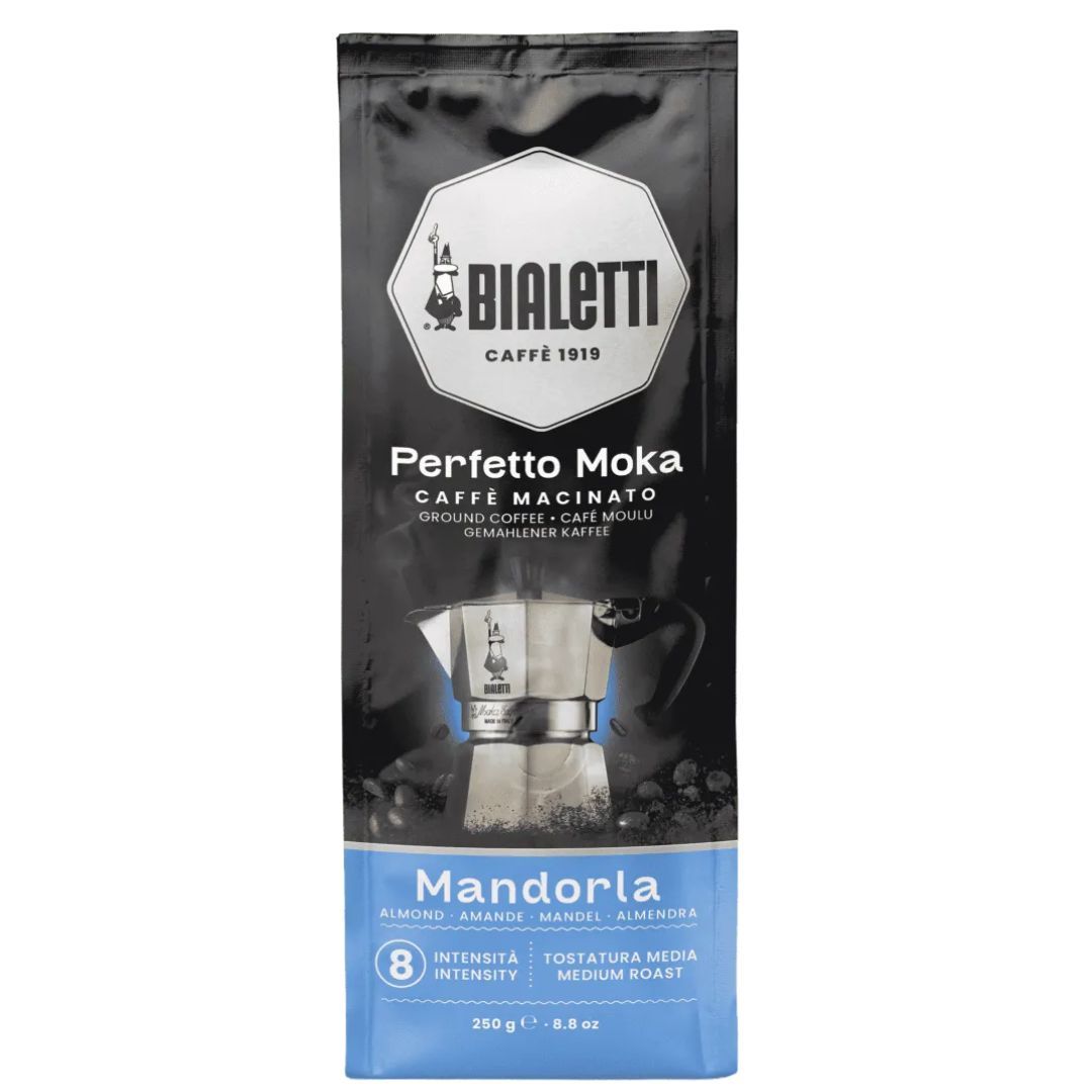 Bialetti Perfetto Moka Almond ground coffee for the machine 250 grams