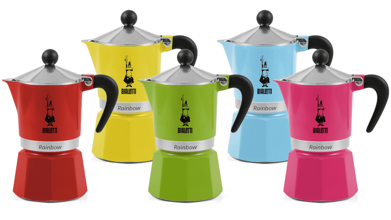 Bialetti Moka Rainbow 6 Cup Coffee Maker