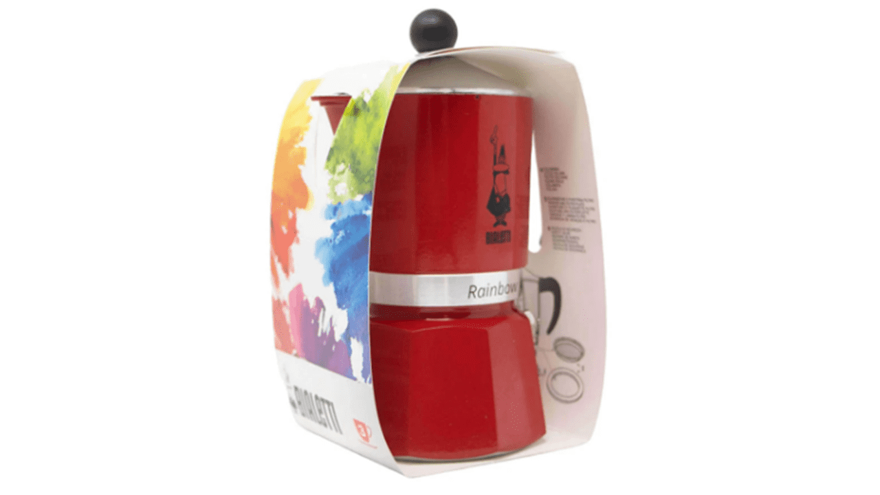 Bialetti Moka Rainbow 3 Cup Coffee Maker