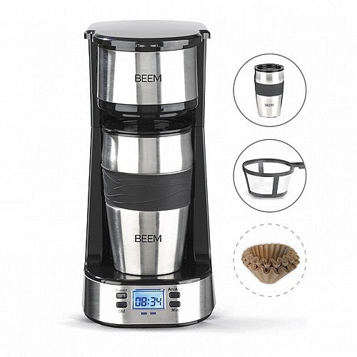 BEEM THERMO 2GO filter coffee machine with portable thermal cup
