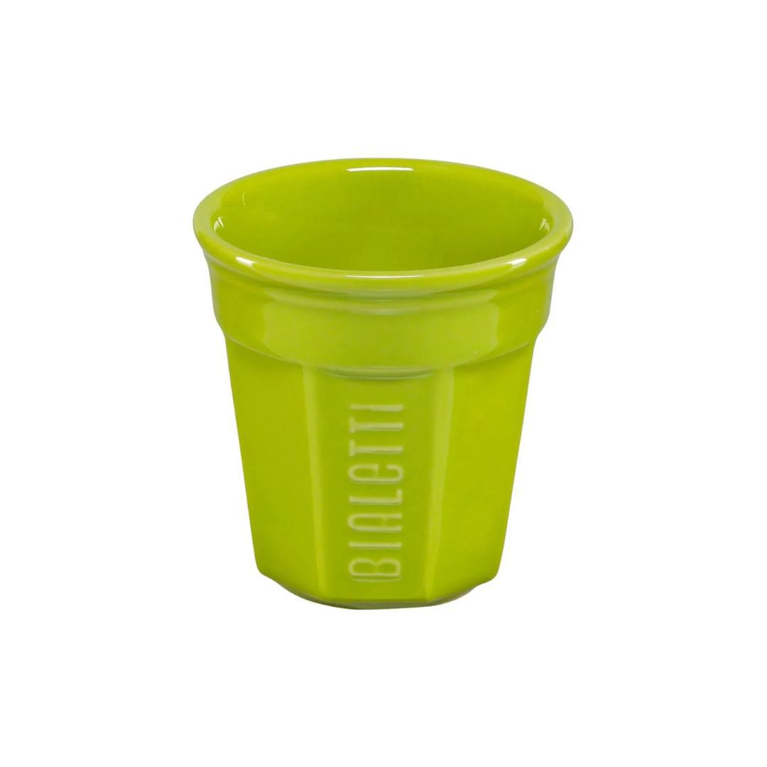 Set of 6 Bialetti BICCHIERINI Multicolor Ceramic Espresso Cups 90 ml