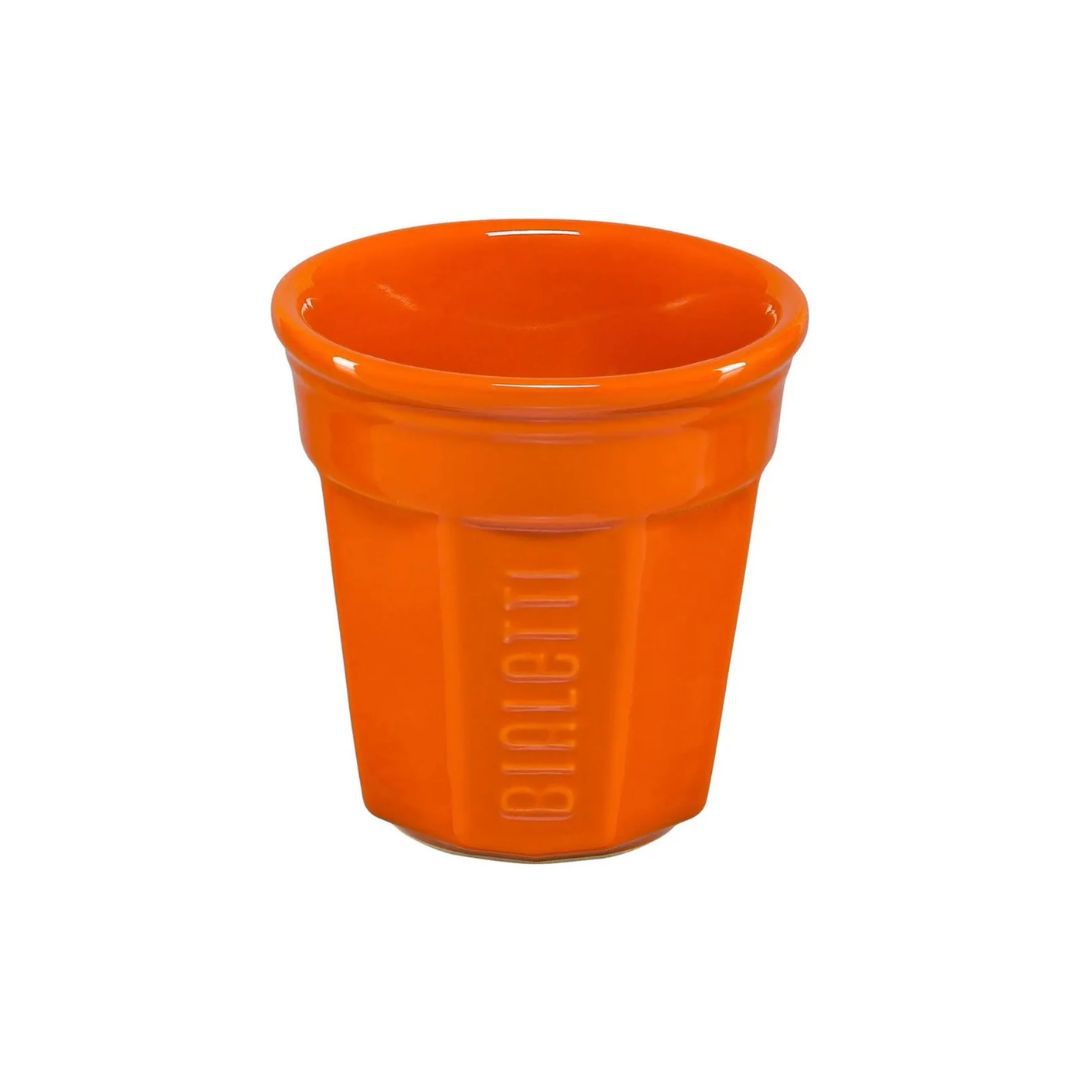 Set of 6 Bialetti BICCHIERINI Multicolor Ceramic Espresso Cups 90 ml