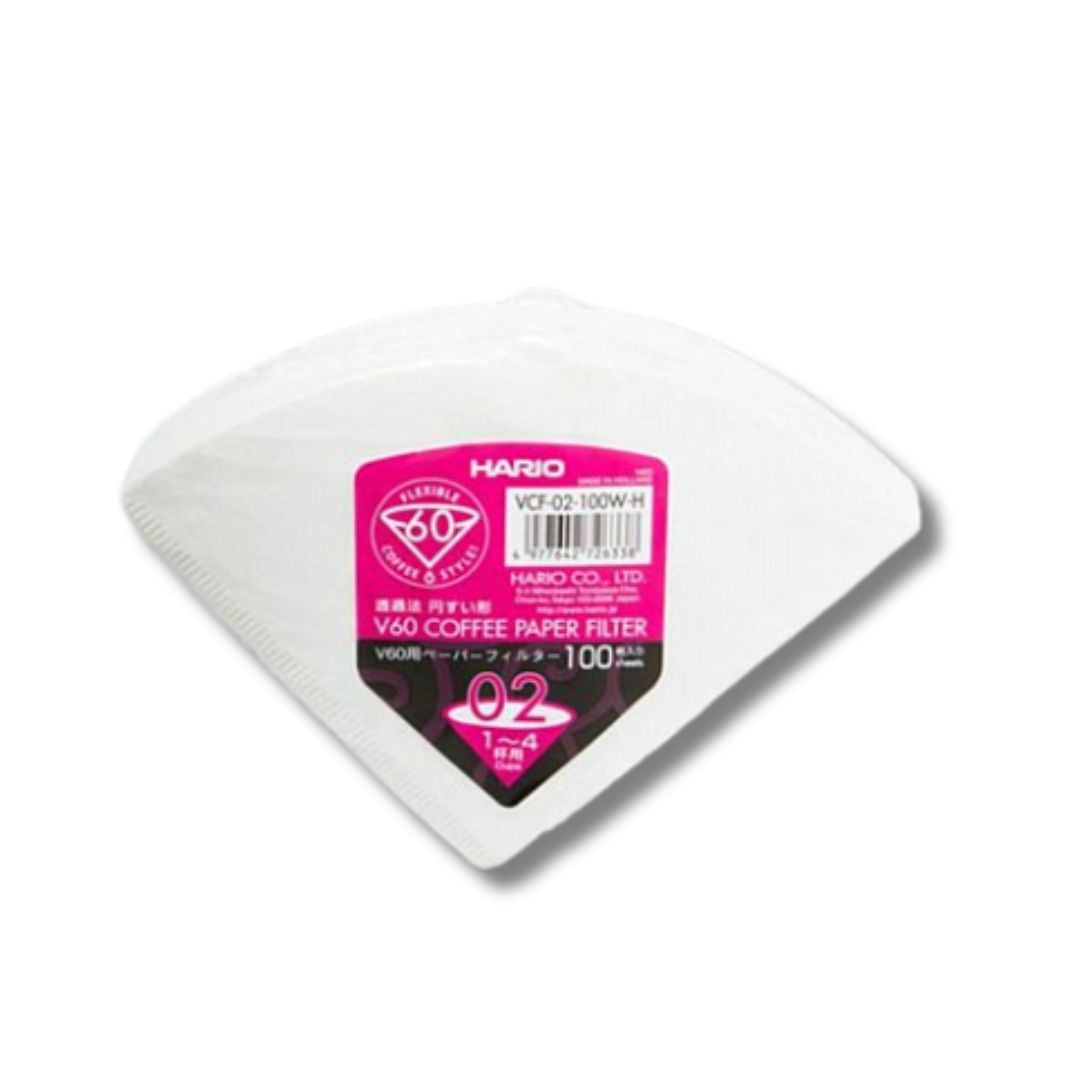 أوراق ترشيح هاريو فليكسيبل V60-02 (1-4 أكواب) - عبوة من 100 وحدة 
