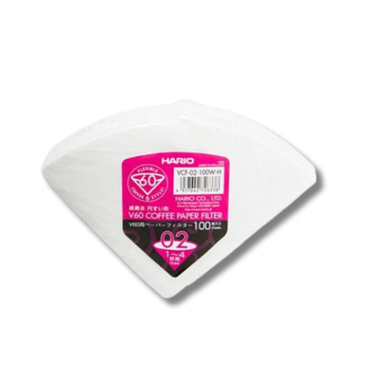أوراق ترشيح هاريو فليكسيبل V60-02 (1-4 أكواب) - عبوة من 100 وحدة 