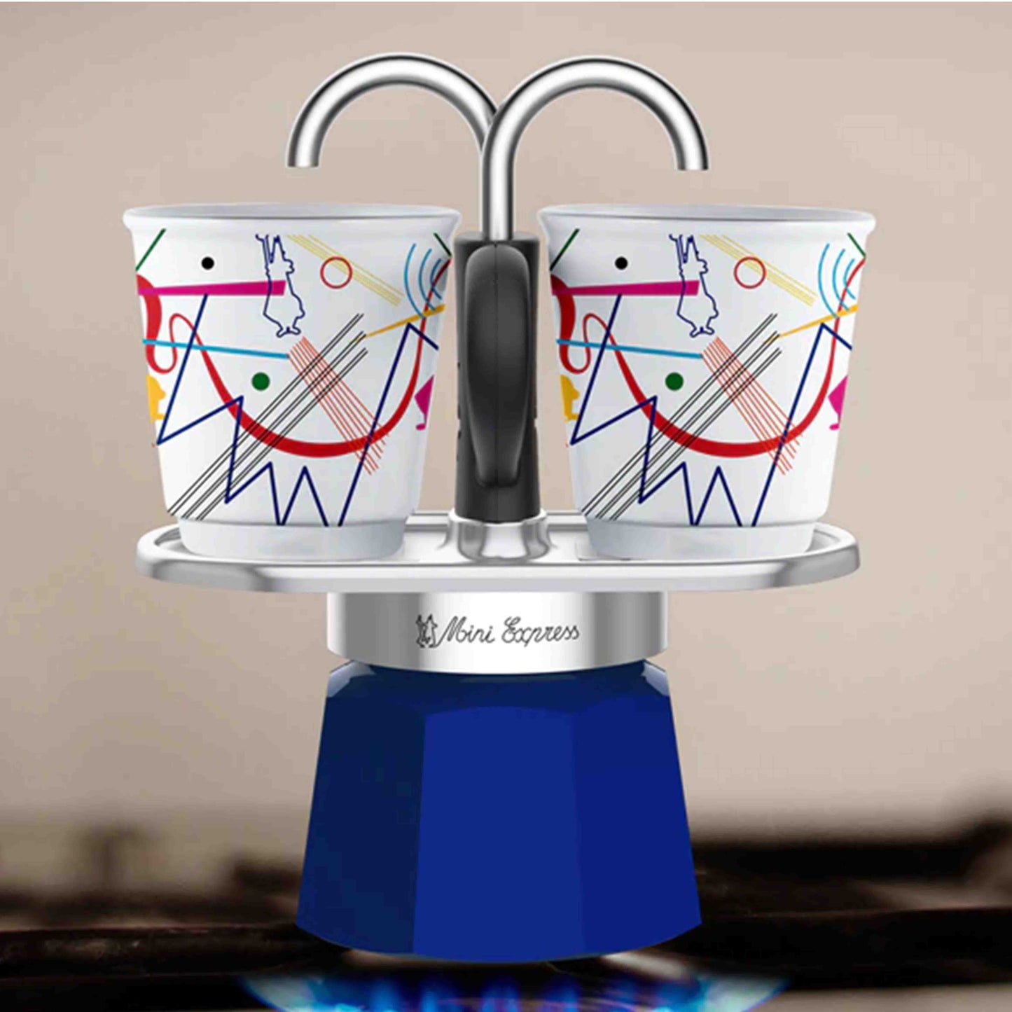 بياليتي موكا اكسبريس ريد ديكو - 3 أكواب بياليتي موكا اكسبريس ريد ديكو