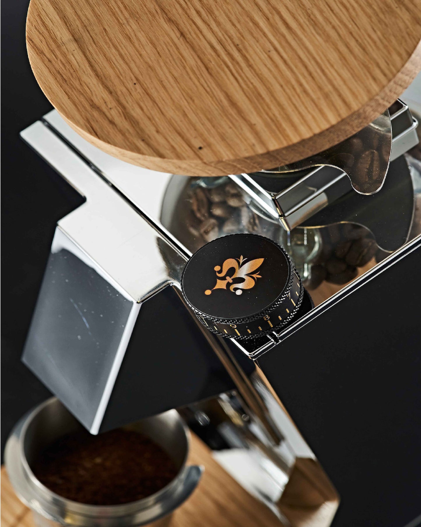 مطحنة قهوة احترافية من يوريكا ميجنون بجرعة واحدة، كروم