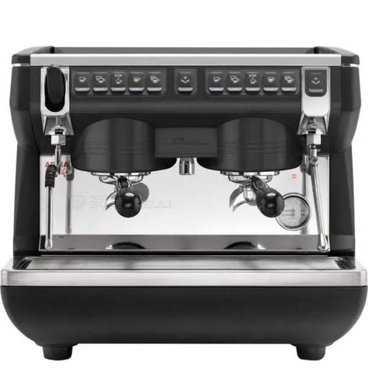 ماكينة تحضير الإسبريسو الاحترافية نوفا سيمونيلي أبيا لايف كومباكت للأعمال (رأسان) - لون أسود 