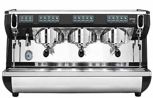 Nuova Simonelli Appia Life Professional Espresso Machine for Businesses (3 Heads) Black