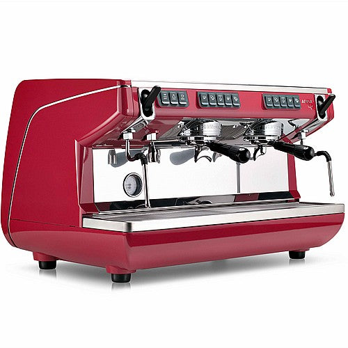 ماكينة الإسبريسو التجارية الاحترافية نوفا سيمونيلي أبيا لايف (رأسين) - أحمر 