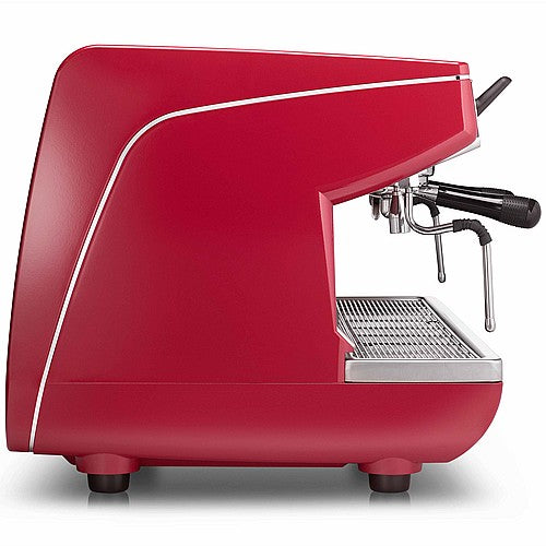 ماكينة الإسبريسو التجارية الاحترافية نوفا سيمونيلي أبيا لايف (رأسين) - أحمر 