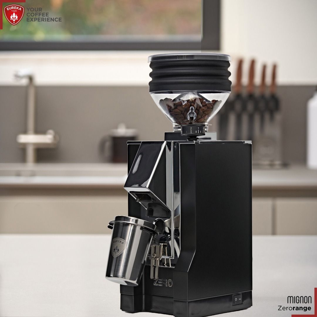EUREKA Mignon Zero Professional Coffee Grinder Black