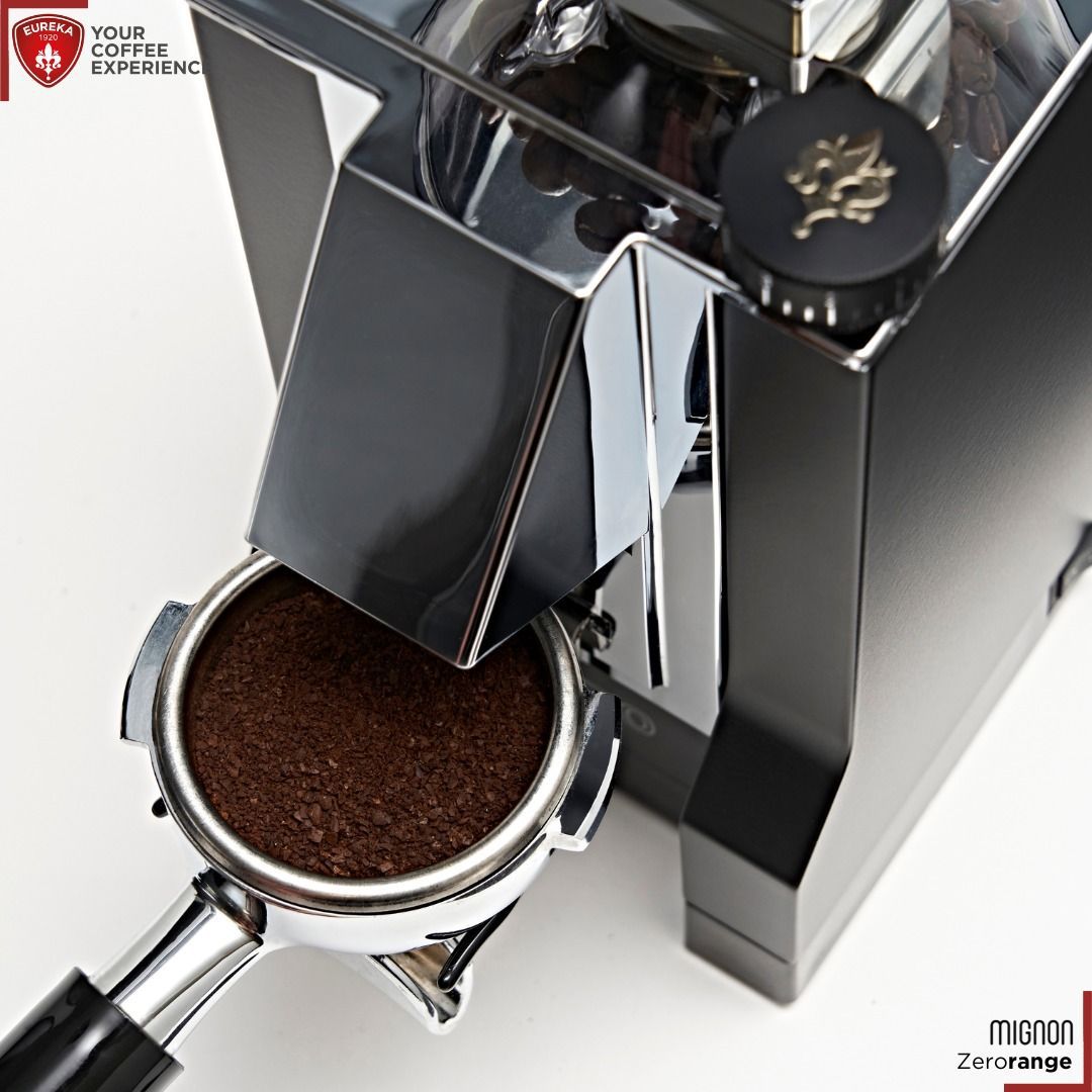 EUREKA Mignon Zero Professional Coffee Grinder Black