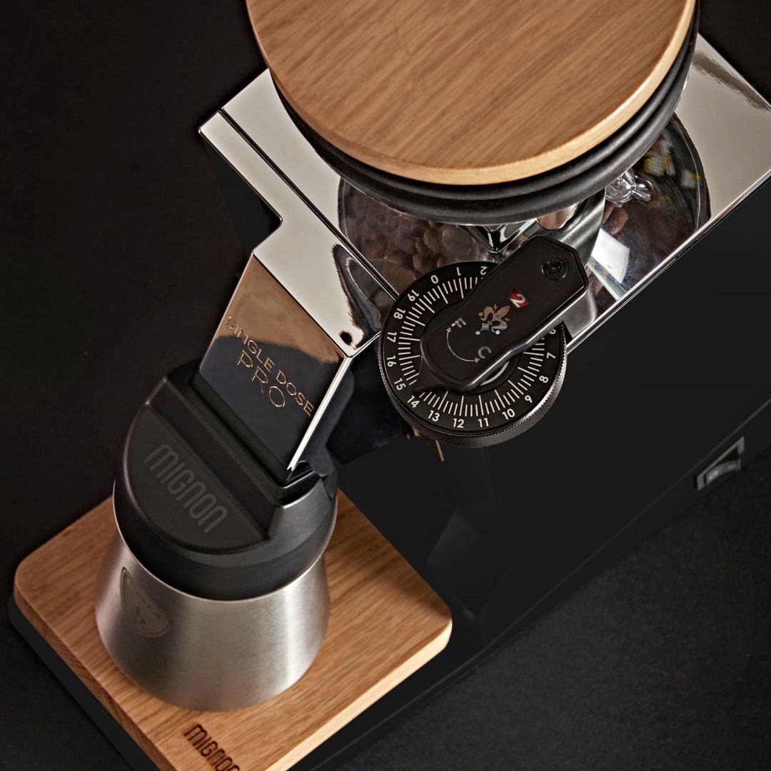 EUREKA Mignon Single Dose Professional Coffee Grinder Black