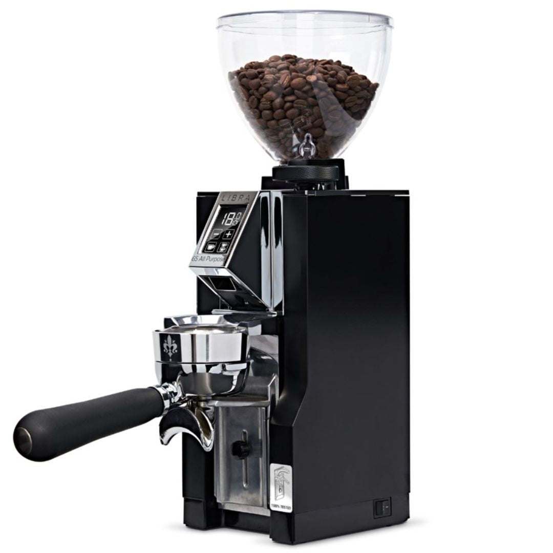 مطحنة قهوة متعددة الأغراض من يوريكا ميجنون ليبرا 65، لون أسود