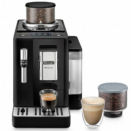 ماكينة صنع الإسبريسو Delonghi Rivelia EXAM440.35.B باللون الأسود