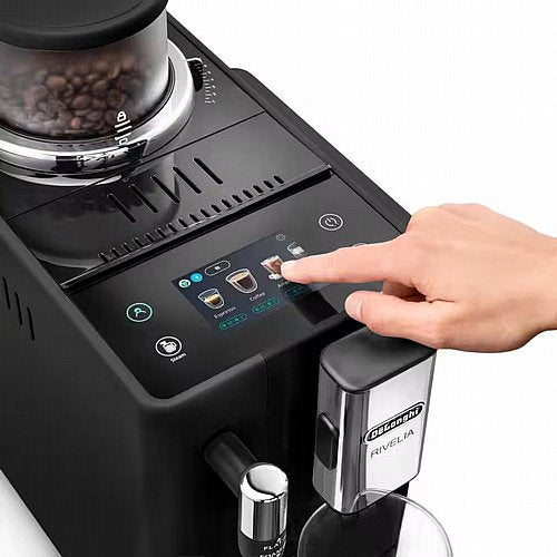 ماكينة صنع الإسبريسو Delonghi Rivelia EXAM440.35.B باللون الأسود