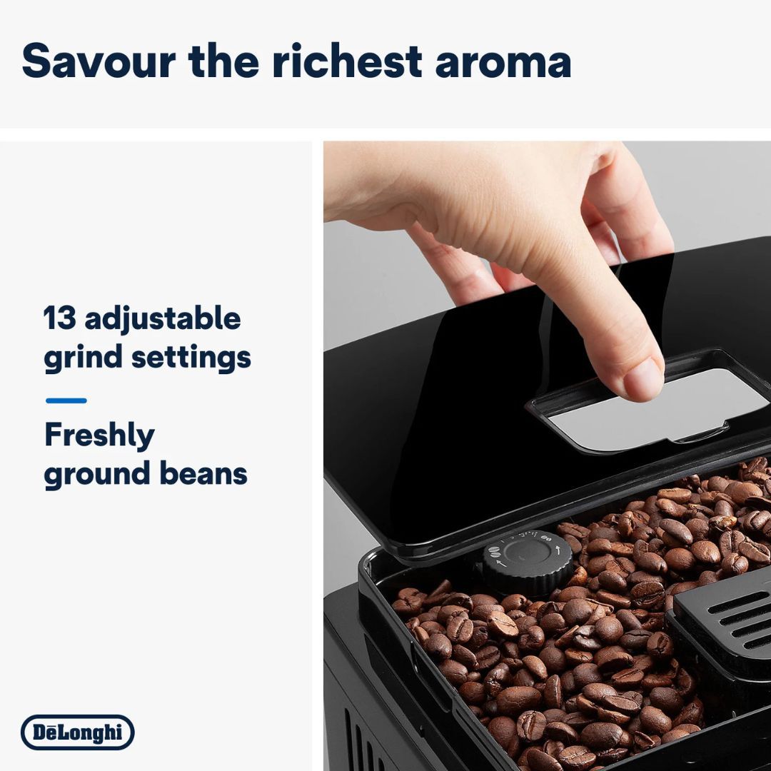 ماكينة صنع الإسبريسو Delonghi Rivelia EXAM440.35.B باللون الأسود